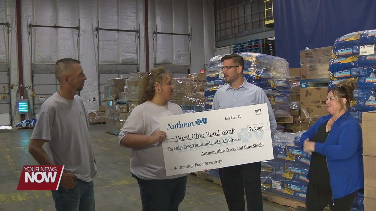 Donation to West Ohio Food Bank to help fight against food insecurity